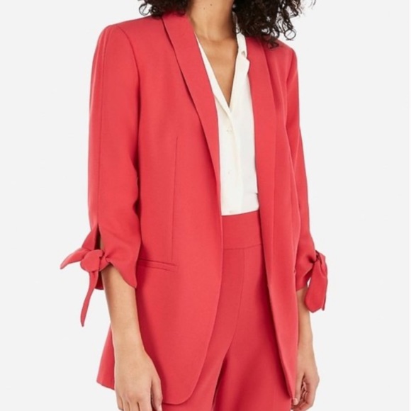 Express Jackets & Coats Nwt Express Tie Sleeve Blazer Poshmark